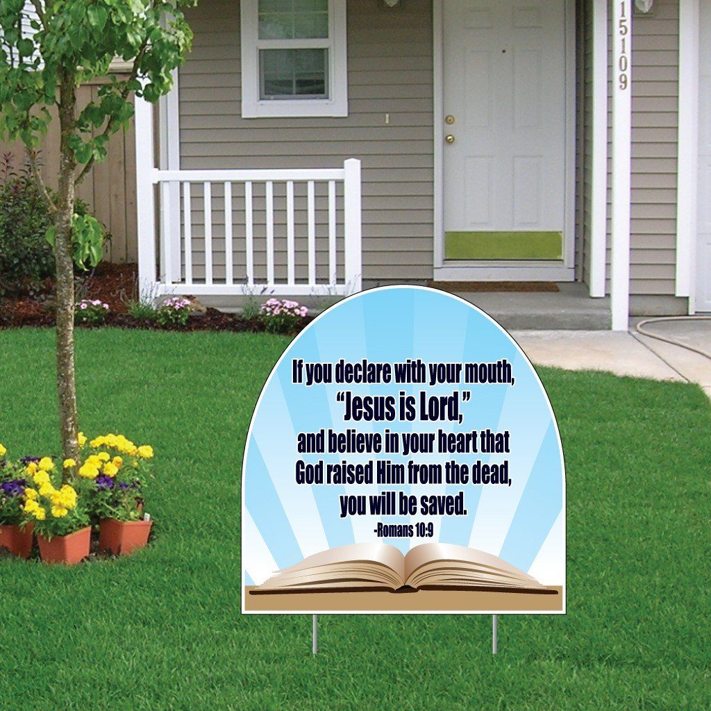 10 PACK We Believe Yard Sign Great on sale for Families