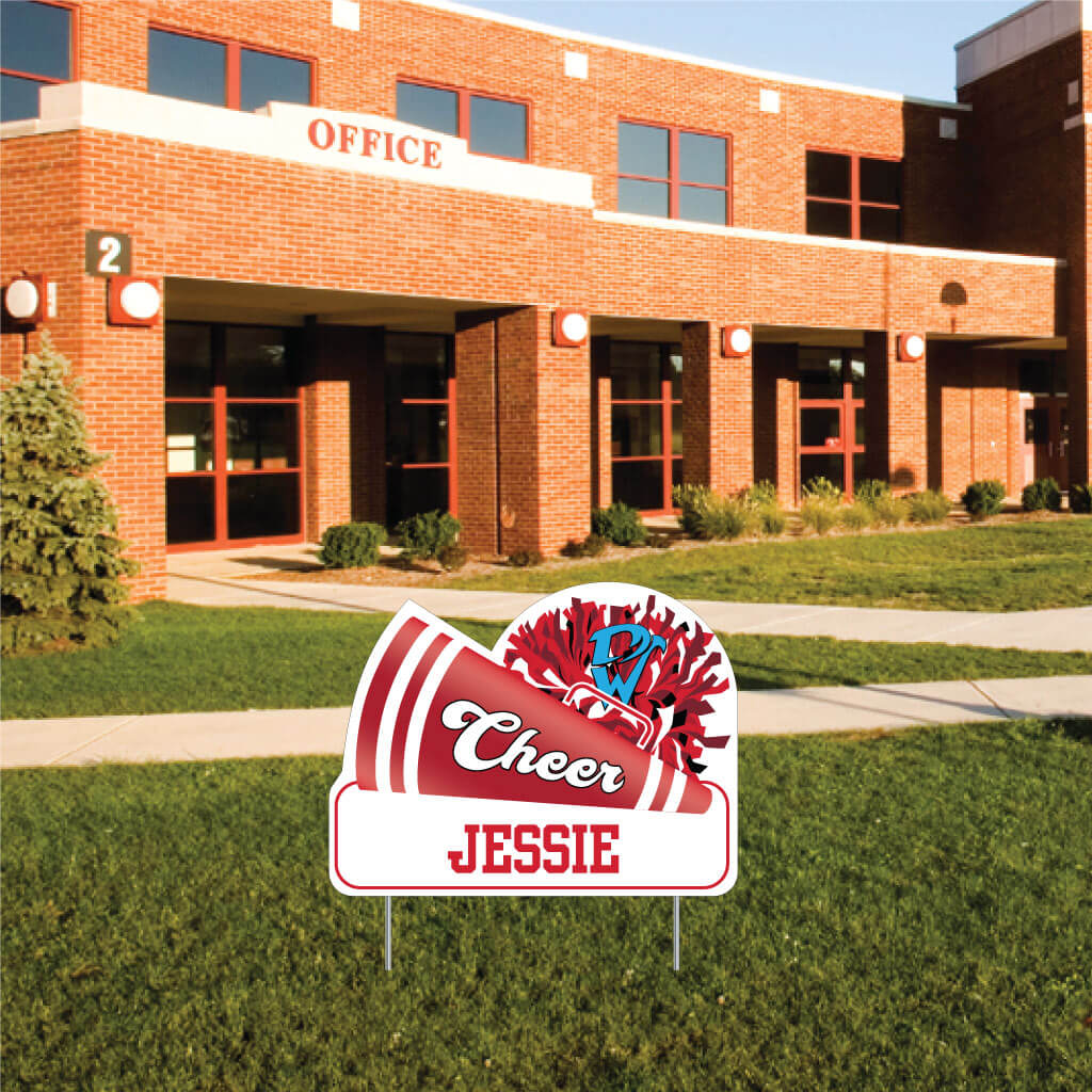 Football Helmet Shaped Yard Sign, VictoryStore