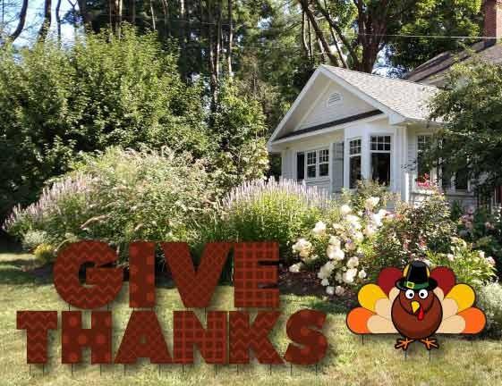 Buy Yard Card Lawn Decor: Thankful RA085