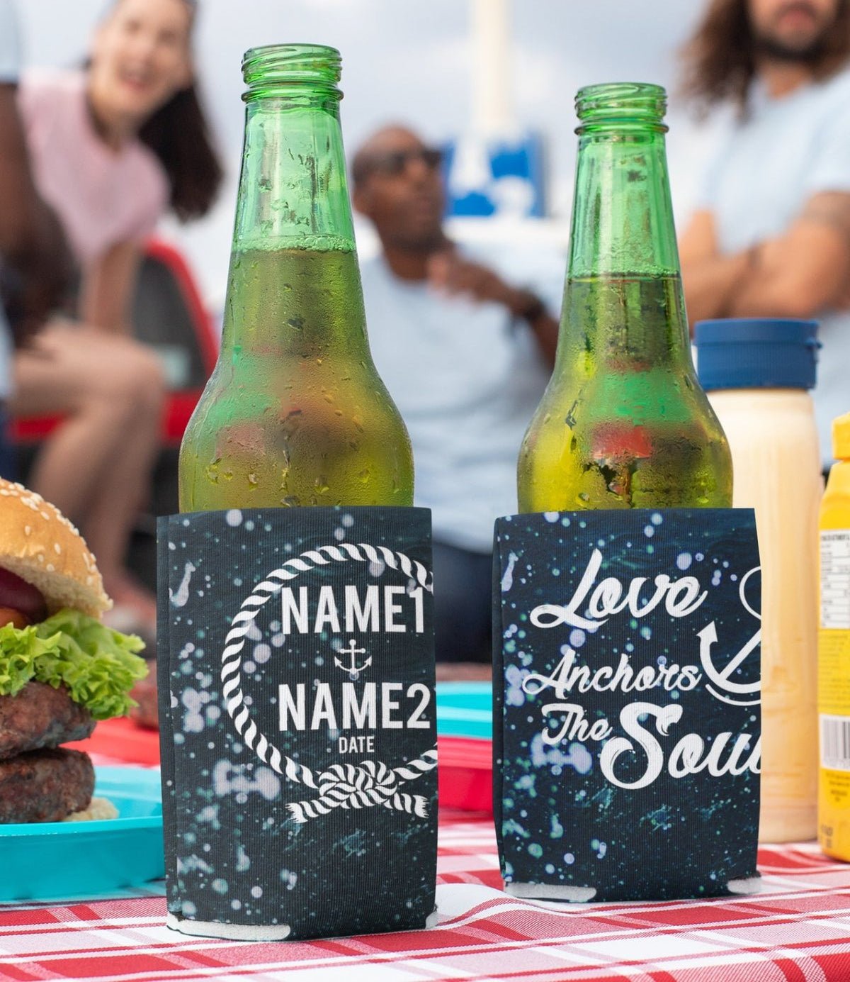 Personalized Funny Wedding Can Coolers, Custom All You Need Is