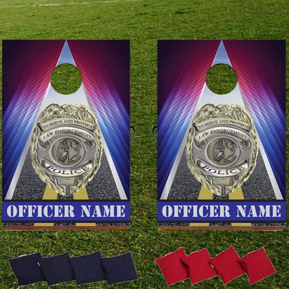 Custom Police Bag Toss Game