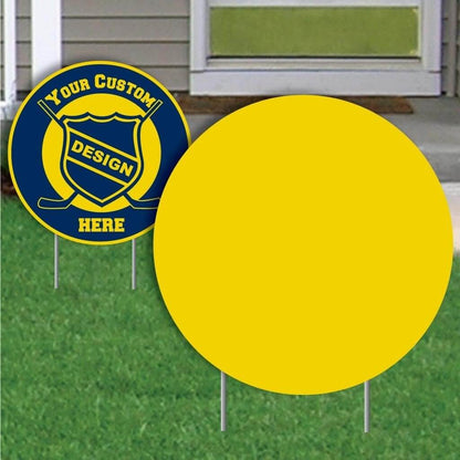 12" Round Corrugated Plastic Yard Sign Blank