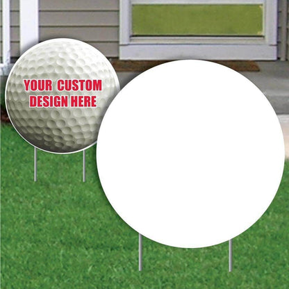 12" Round Corrugated Plastic Yard Sign Blank