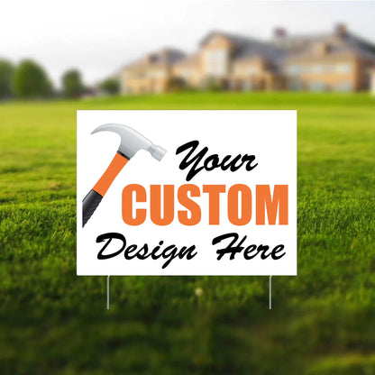 18"x24" Custom Contractor Yard Signs