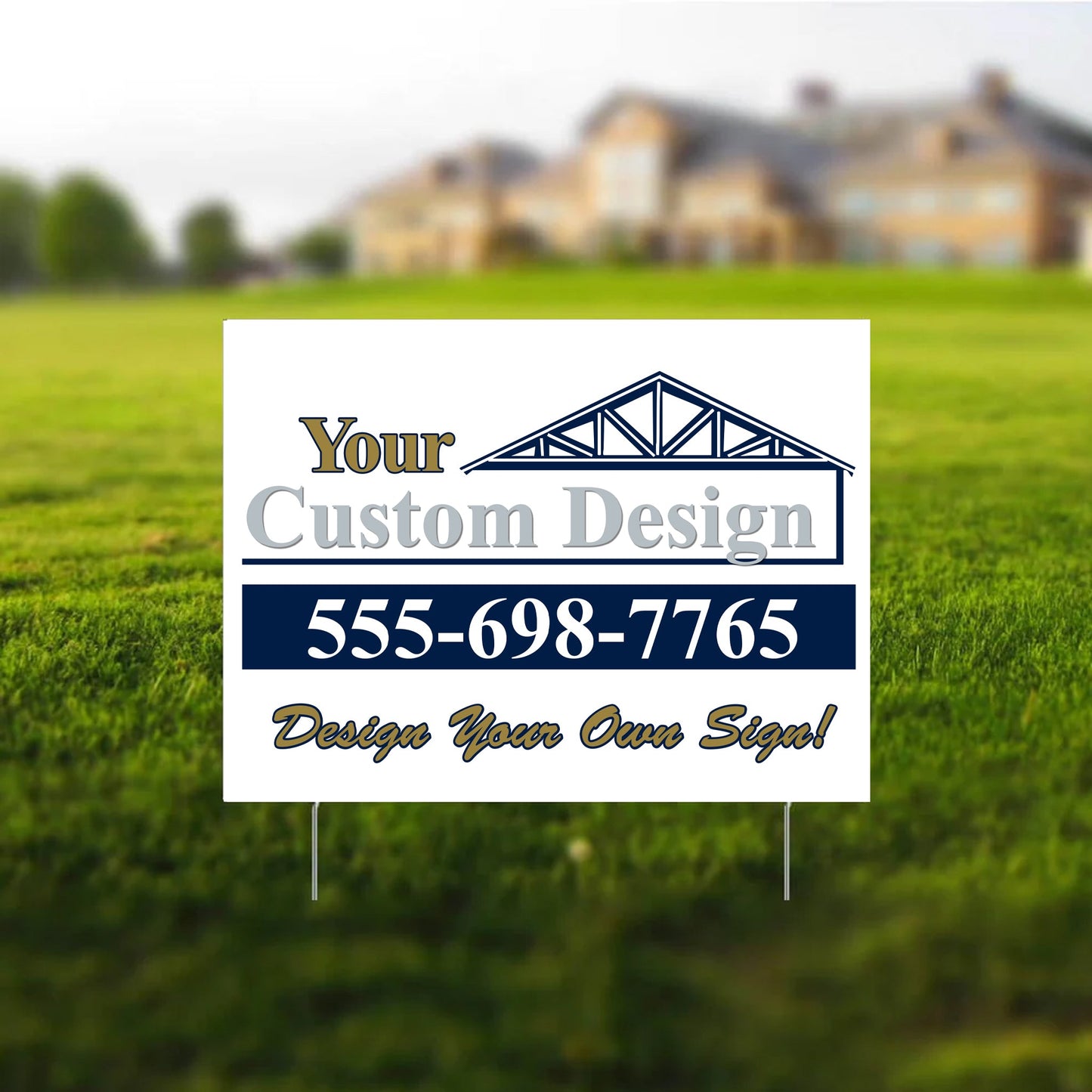 18"x24" Custom Contractor Yard Signs