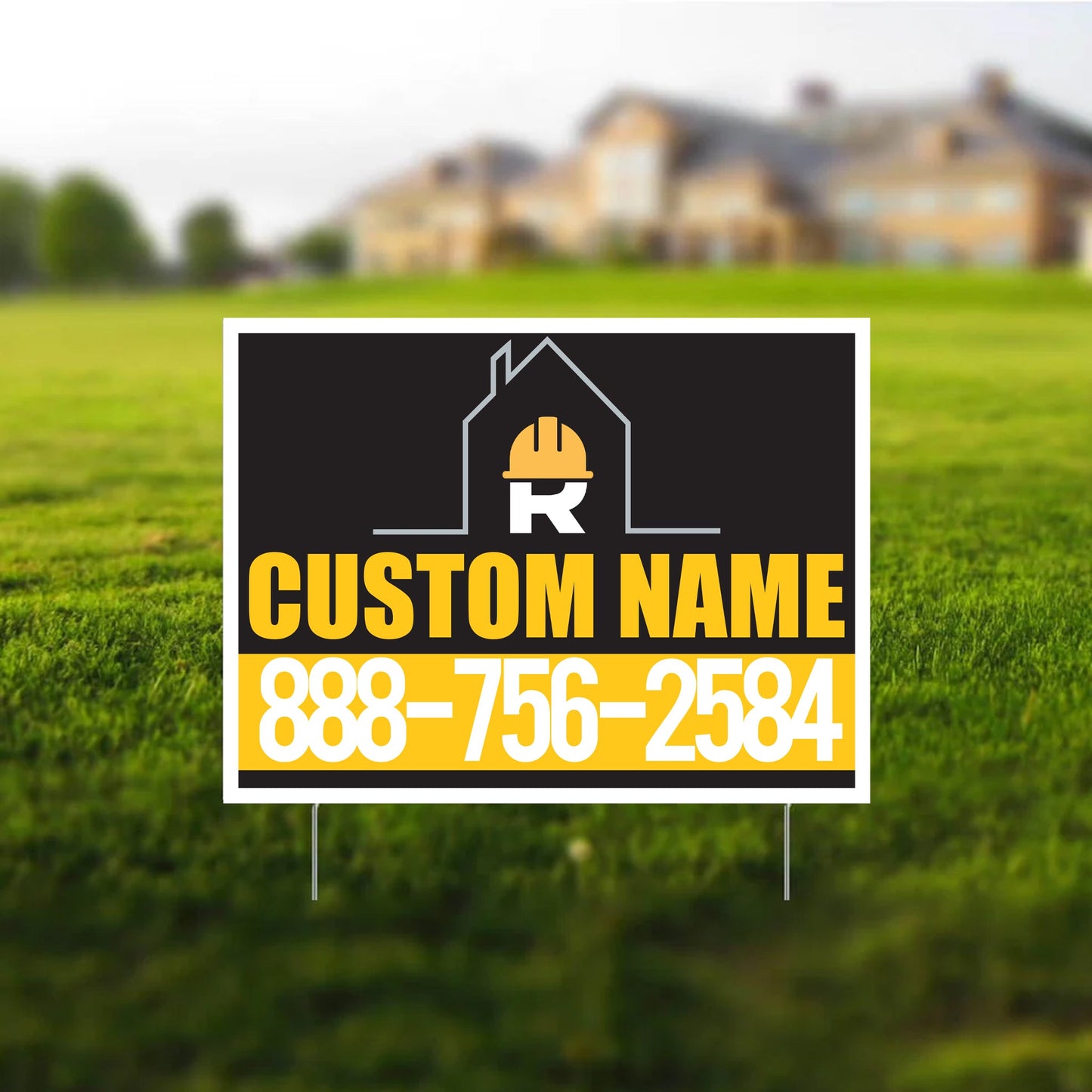 18"x24" Custom Contractor Yard Signs