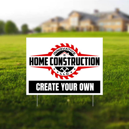 18"x24" Custom Contractor Yard Signs