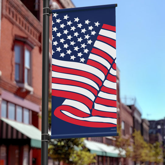 18"x36" American Flag Pole Banner