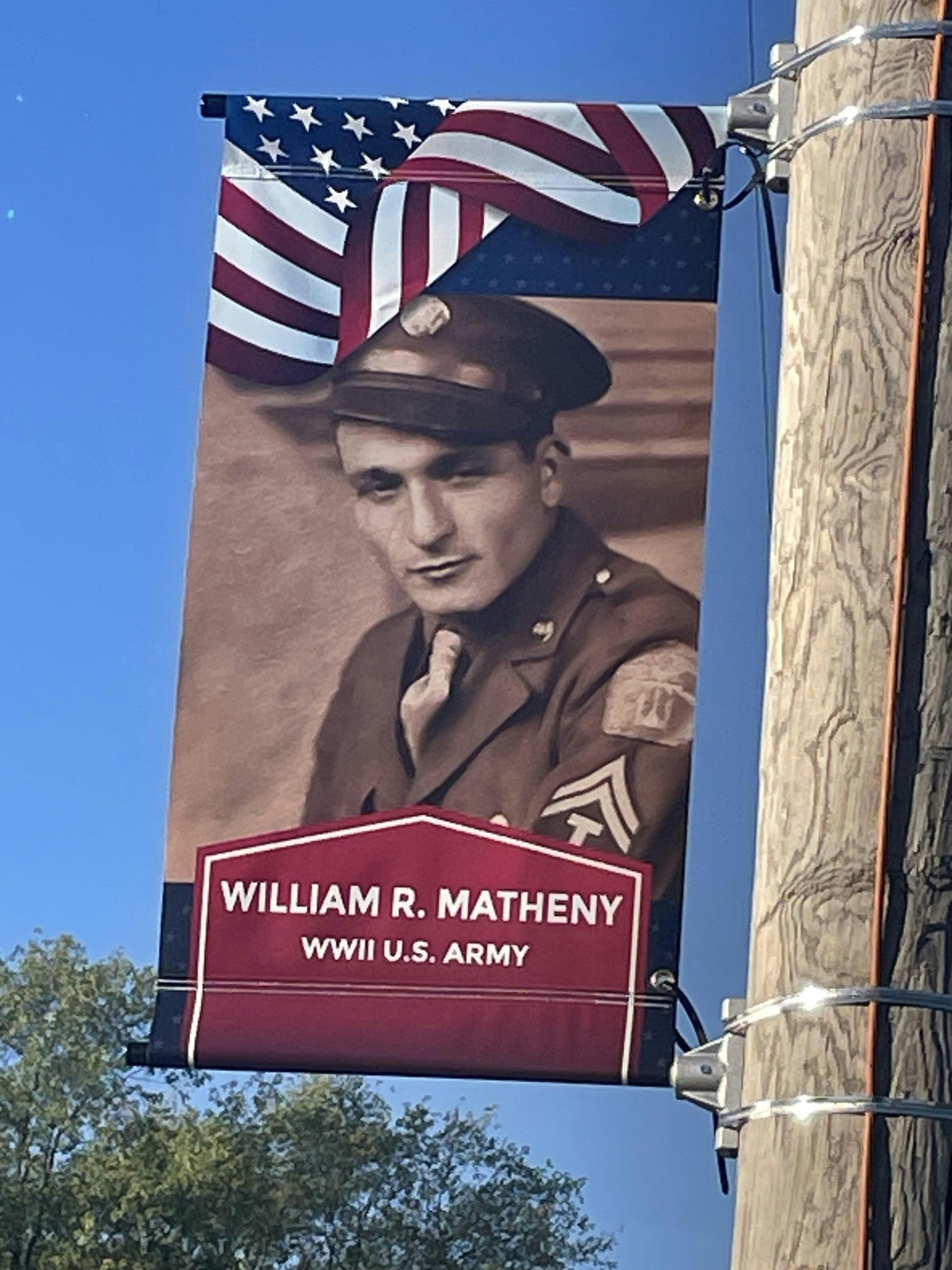 18"x36" Custom Veteran Pole Banner