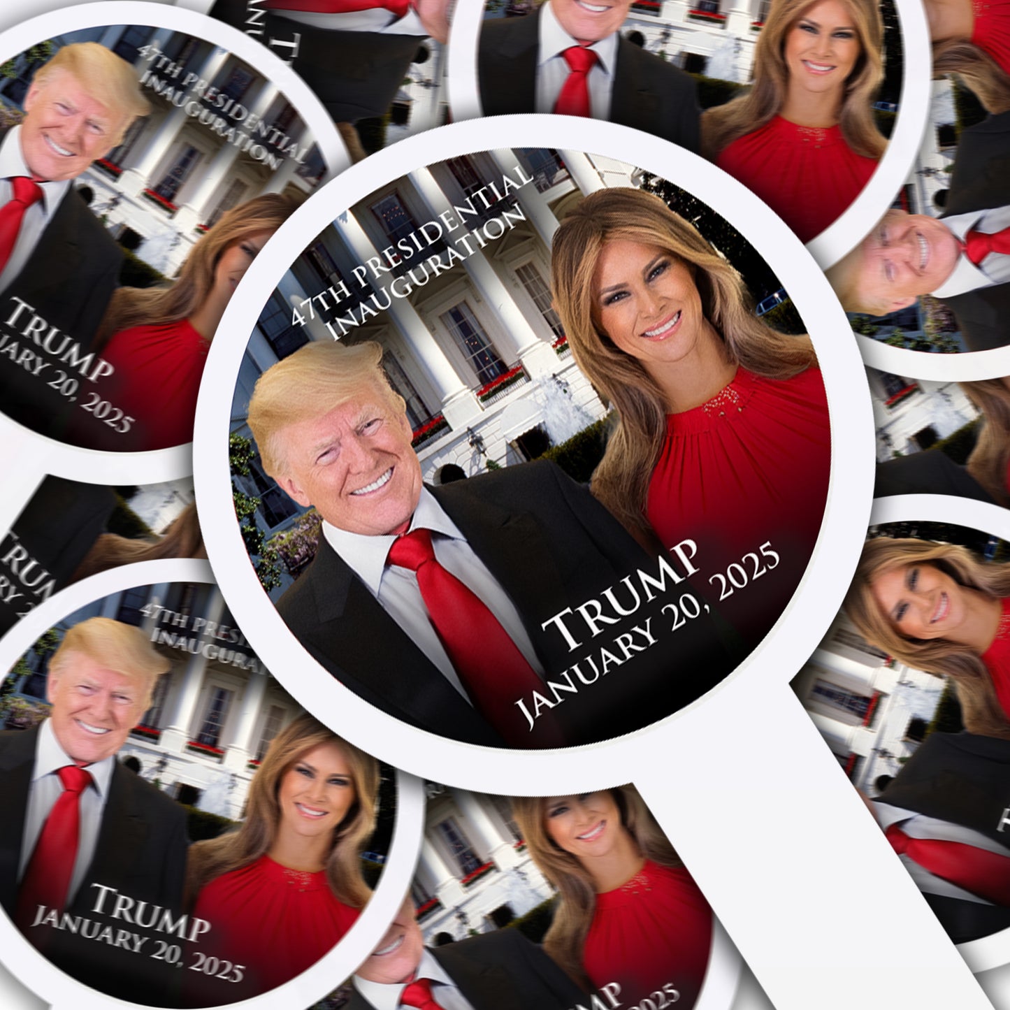 Trump January 20, 2025, 47th Presidential Inauguration Cupcake Toppers – Perfect for Inauguration Viewing Parties