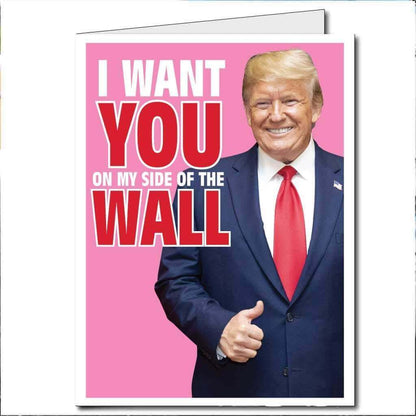 3' Stock My Side of the Wall Valentine's Day Jumbo Greeting Card