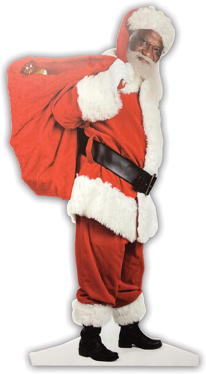 5' 7" Life Size Santa Cutout Yard Card