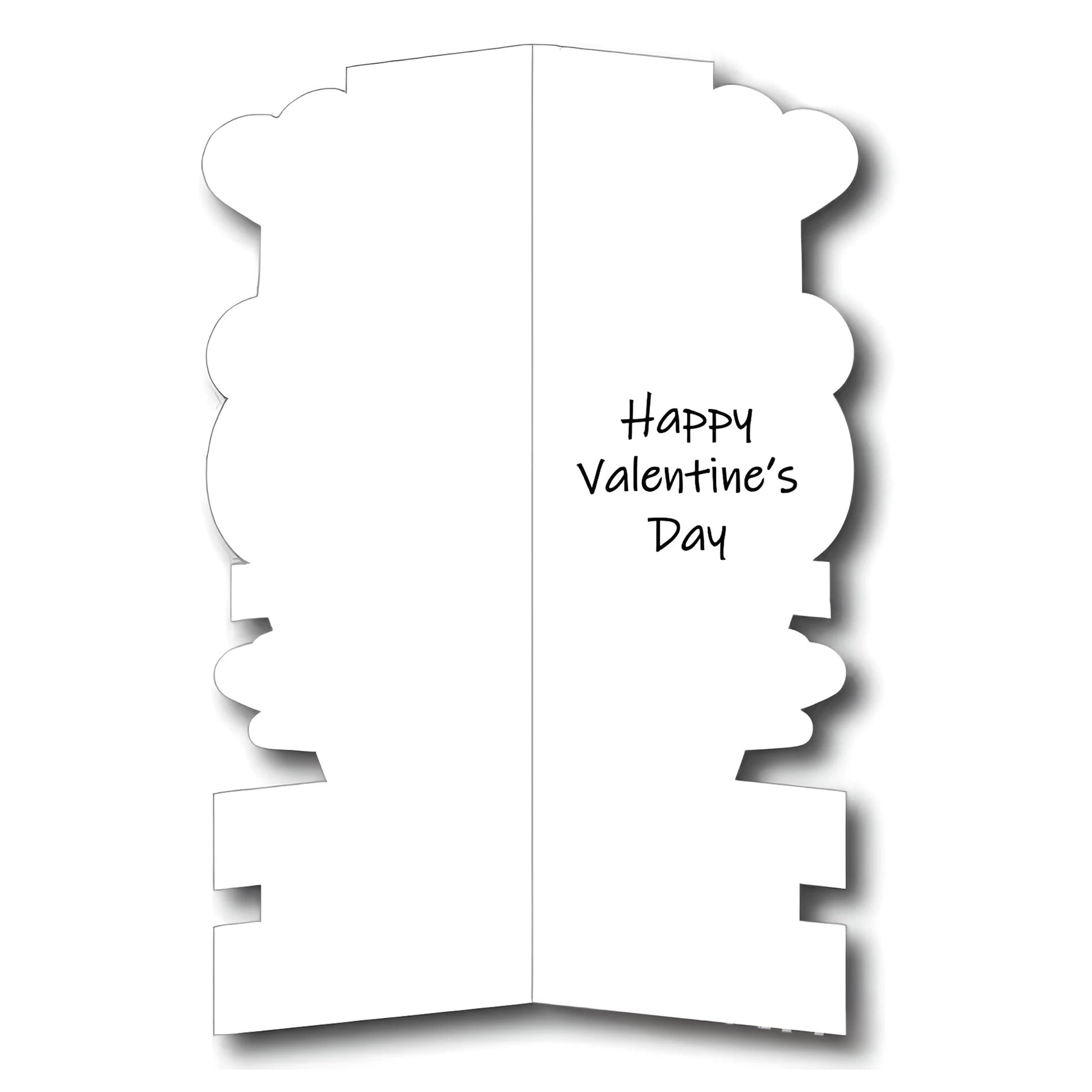 5'8" Giant Life - Sized Valentine's Day Greeting Card with Envelope – Durable Corrugated Plastic