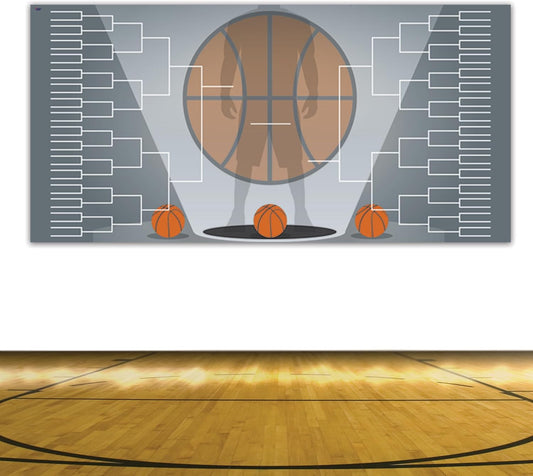 72"x36" Giant Basketball Tournament Bracket Sign