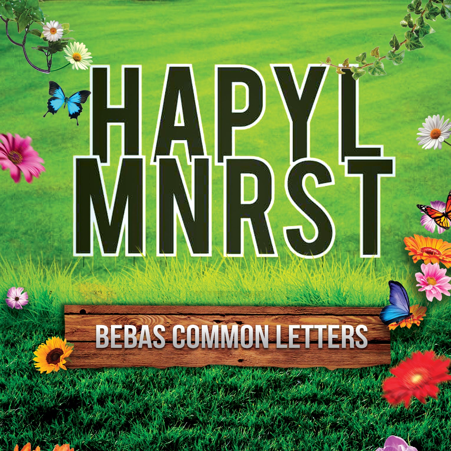 24" Bebas Common Letter Sets