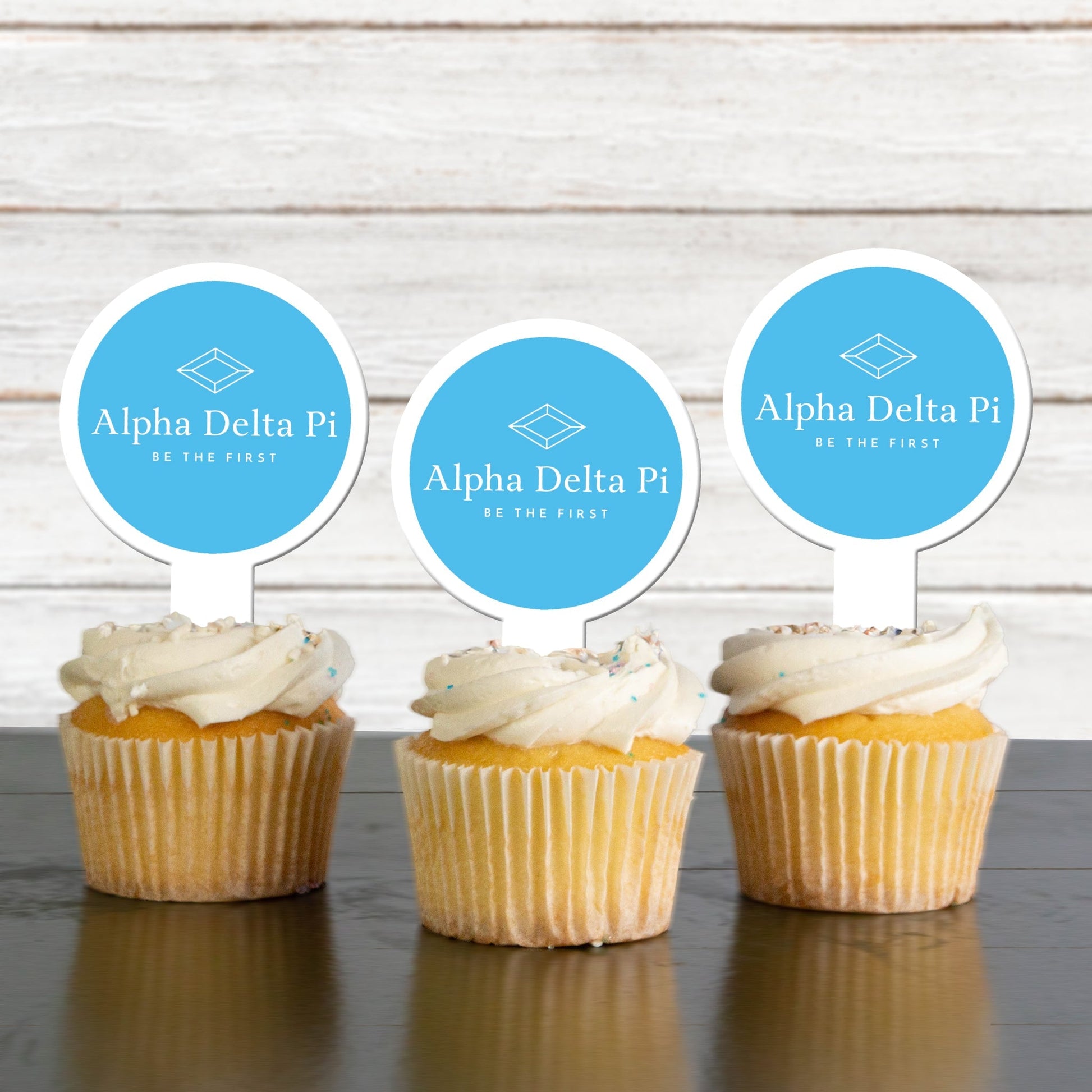 Alpha Delta Pi Cupcake Toppers