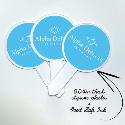 Alpha Delta Pi Cupcake Toppers