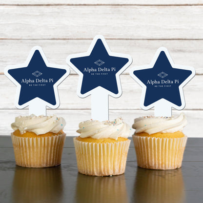 Alpha Delta Pi Cupcake Toppers