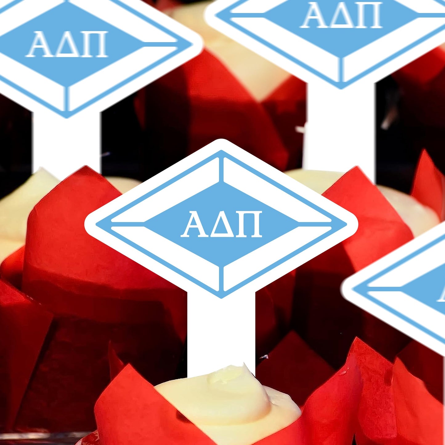 Alpha Delta Pi Cupcake Toppers