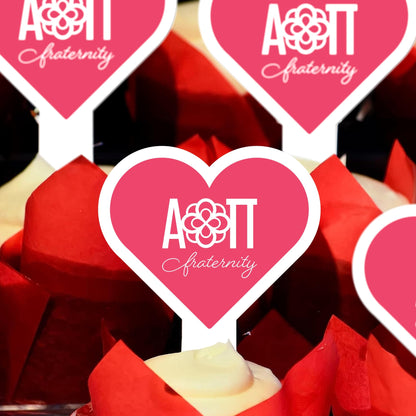 Alpha Omicron Pi Cupcake Toppers