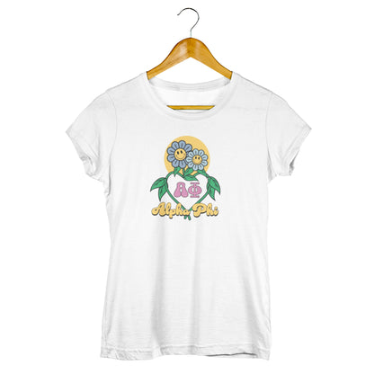 Alpha Phi Flowers T - shirt