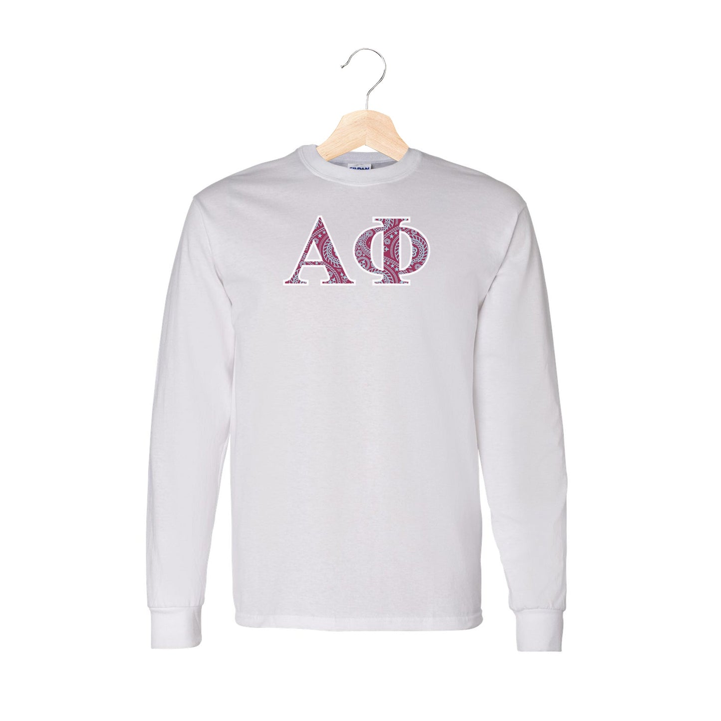 Alpha Phi Greek Letter Long Sleeve T - shirt