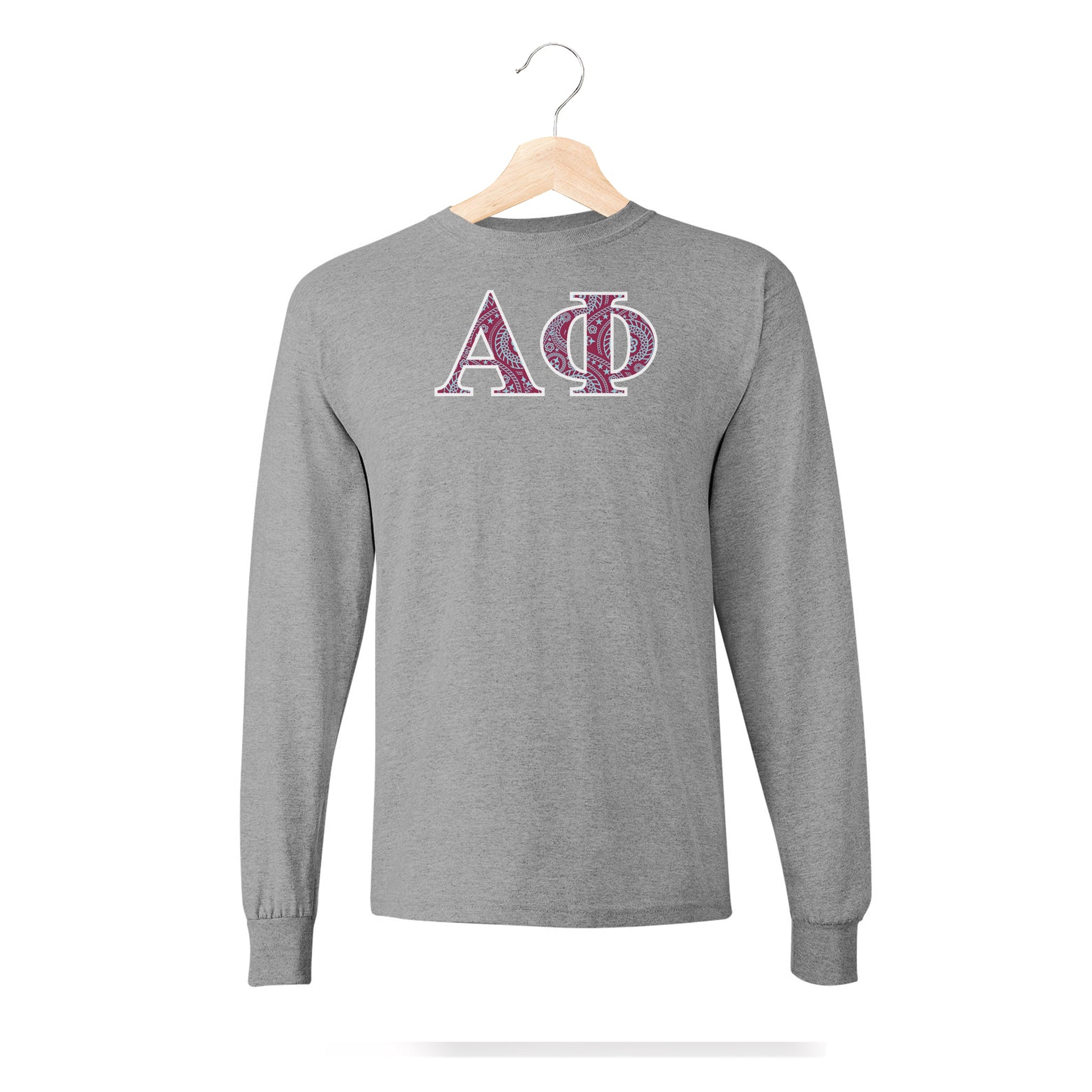 Alpha Phi Greek Letter Long Sleeve T - shirt