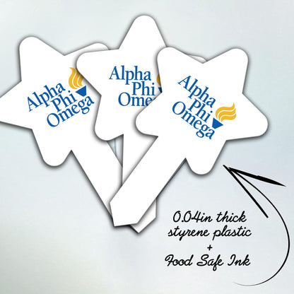 Alpha Phi Omega Cupcake Toppers