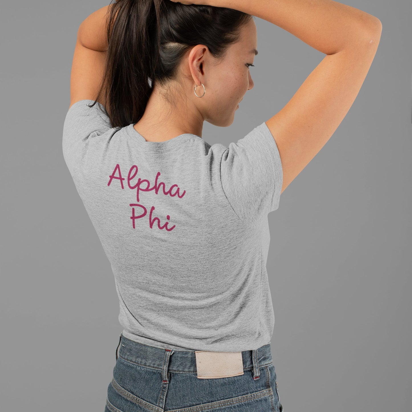 Alpha Phi Paisley Greek Letters T - Shirt