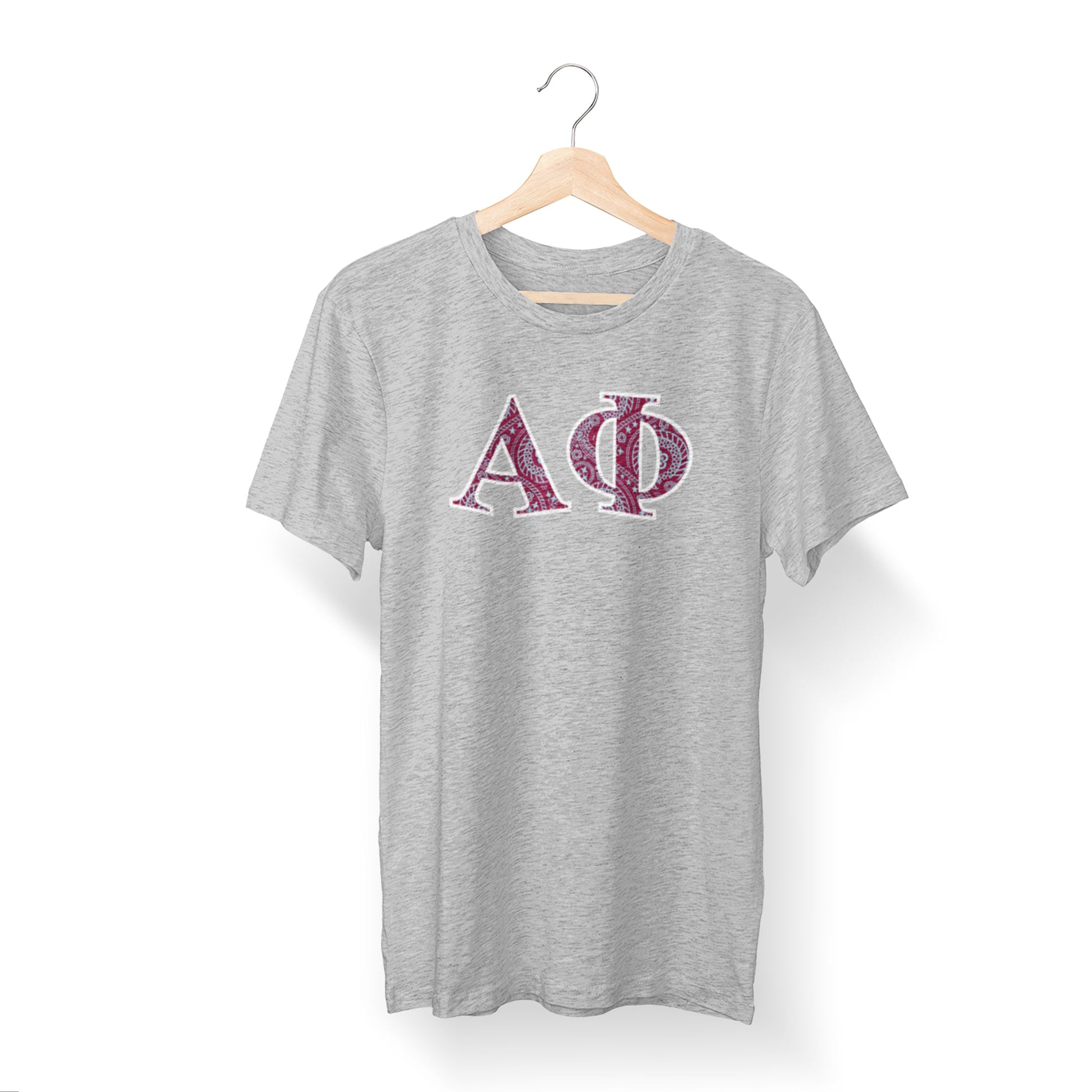 Alpha Phi Paisley Greek Letters T - Shirt