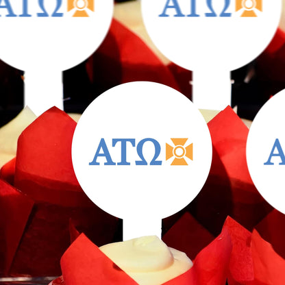 Alpha Tau Omega Cupcake Toppers