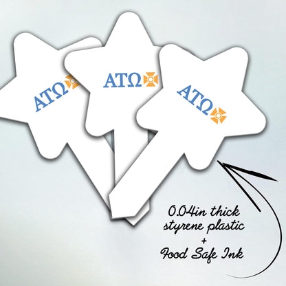 Alpha Tau Omega Cupcake Toppers