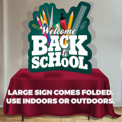 Welcome Back to School Yard Signs - Science Student Emoji Themed - 10 pc set