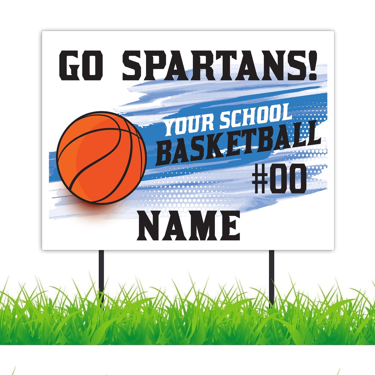 Basketball Team 18"x24" Custom Yard Signs