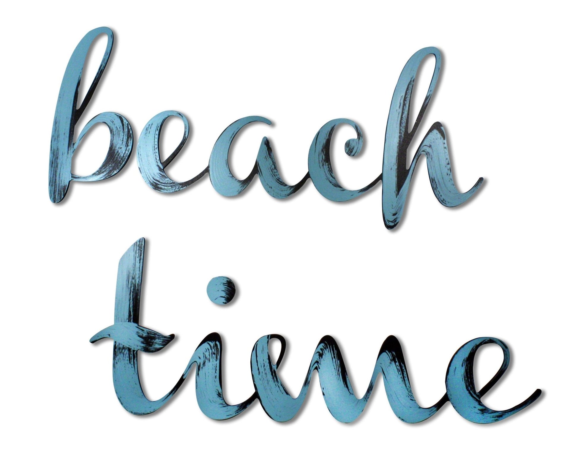 beach time Hand Painted Wall Word Sign