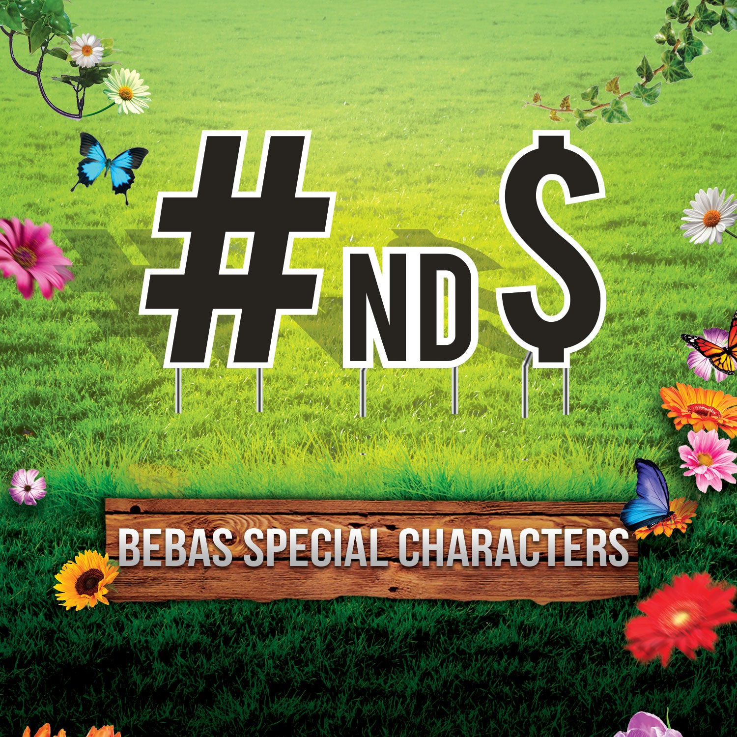 24" Bebas Special Character Sets