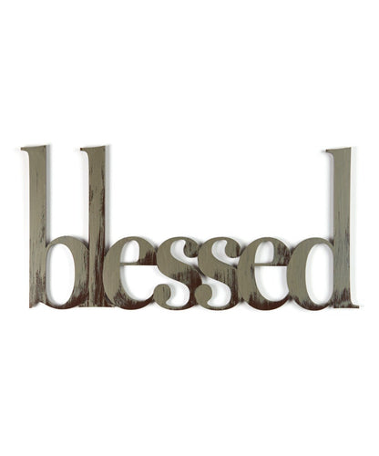 Blessed Hand Painted Wall Sign