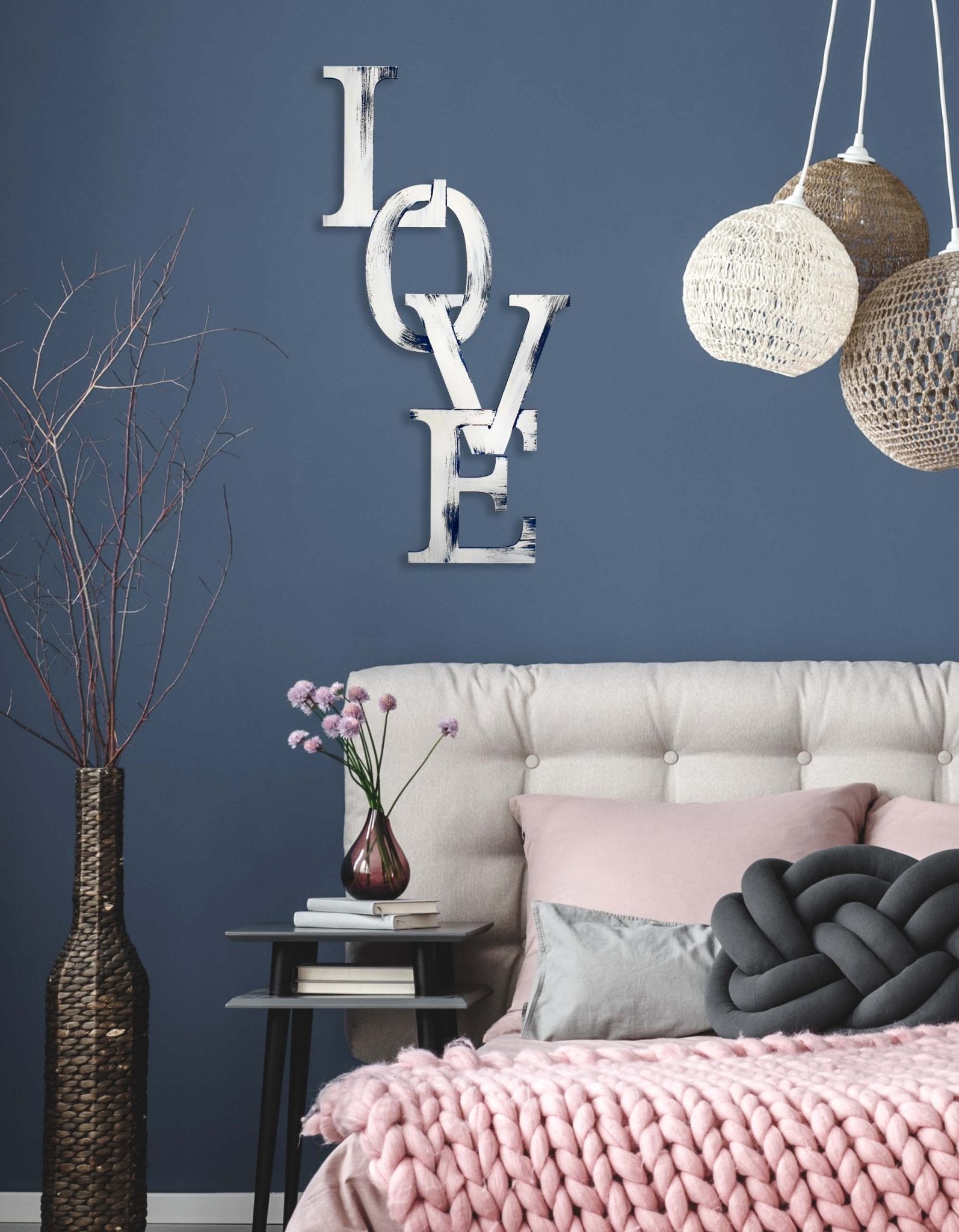 Chained Love Hand Painted Wall Decor