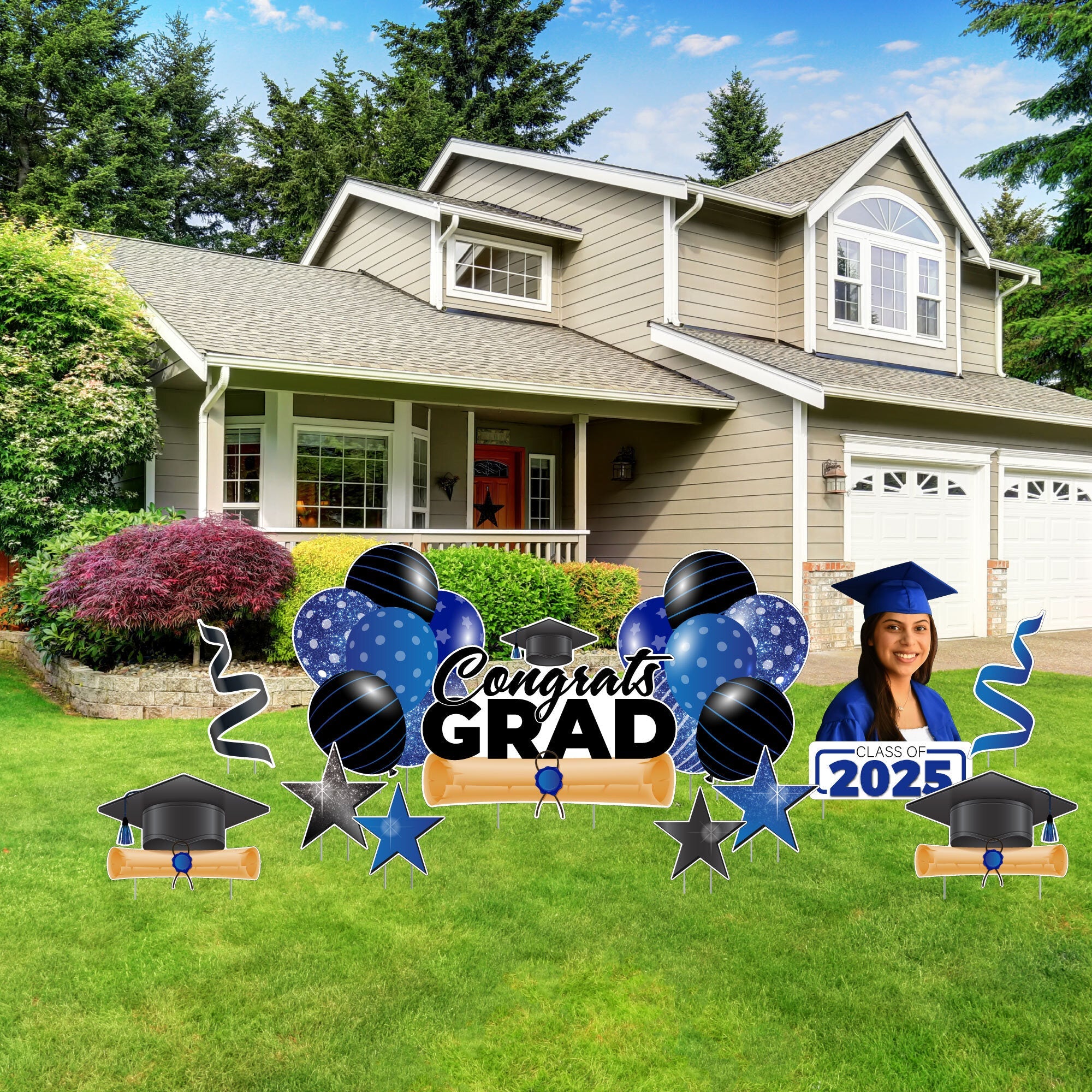 Congrats, Graduation, Kids, POC, Children, Elementary, 2022, Party Props Yard Cards, Lawn Signs (M661 2024 HS)