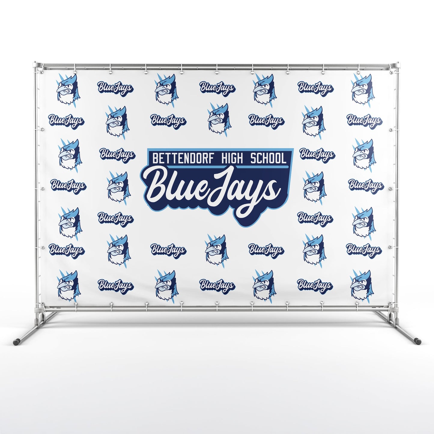 Custom 8'x10' School Media Backdrop Banner | Step & Repeat Vinyl Photo Background