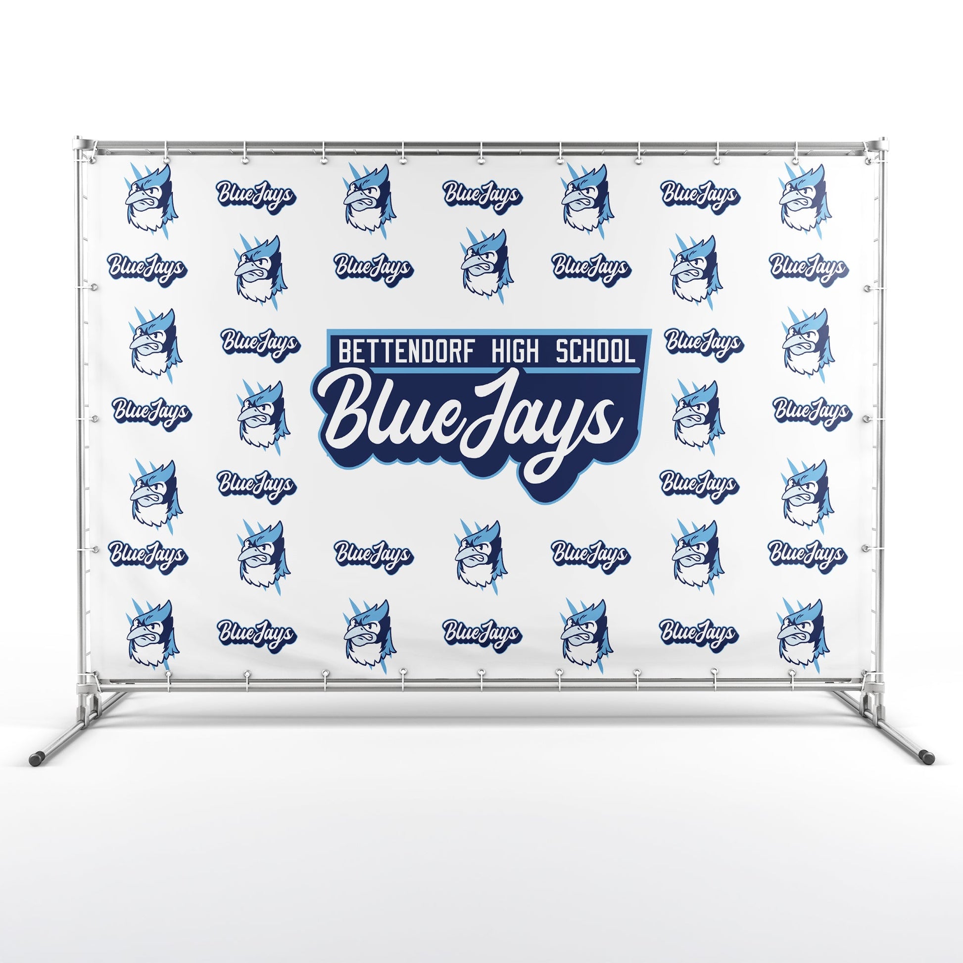 Custom 8'x10' School Media Backdrop Banner | Step & Repeat Vinyl Photo Background