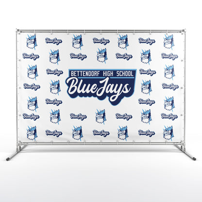 Custom 8'x10' School Media Backdrop Banner | Step & Repeat Vinyl Photo Background