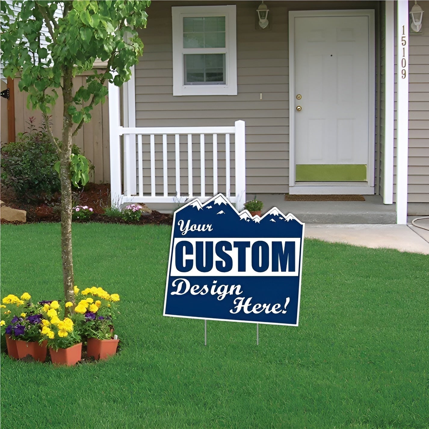 Custom - Colorado - State Shaped Yard Signs