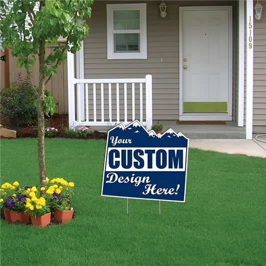 Custom - Colorado - State Shaped Yard Signs