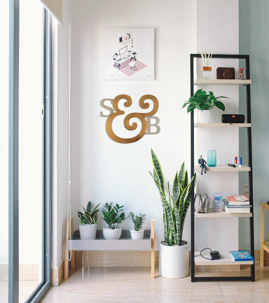 Custom Initial Ampersand Wall Decor