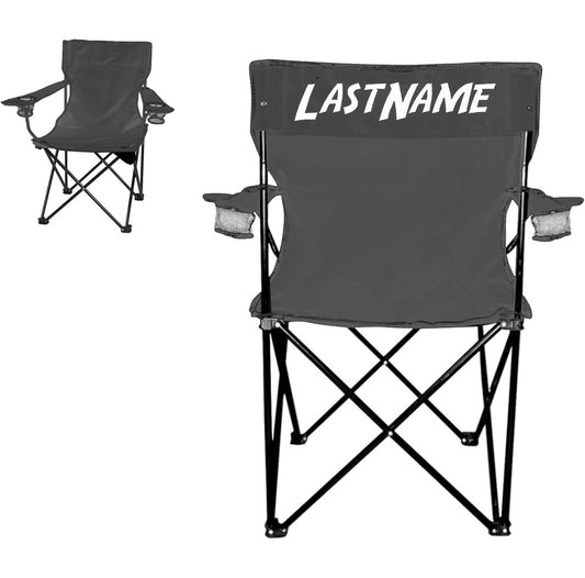 Custom Last Name Camping Chair