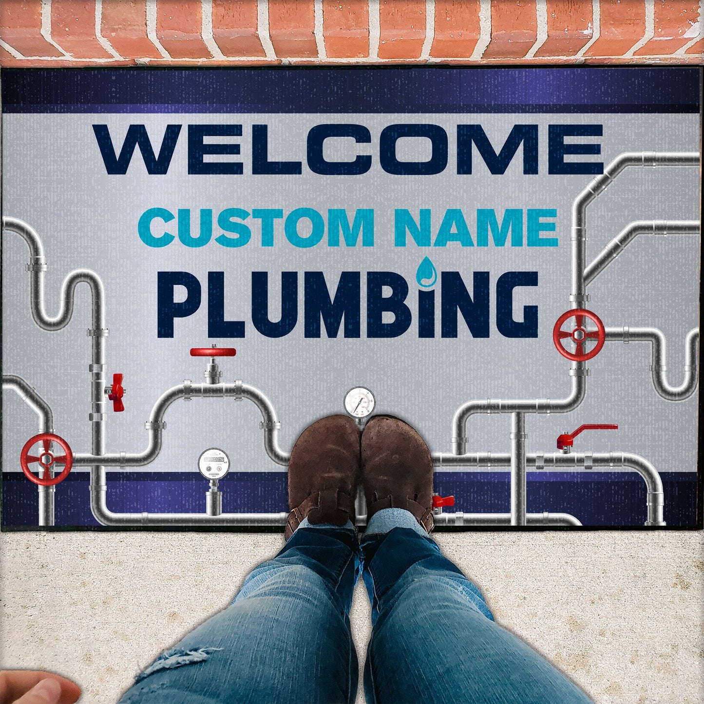 Custom Plumbers Doormat