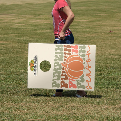 Custom Pumpkin Patch Cornhole Boards for Farms