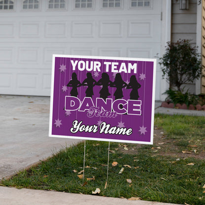 Dance Team 18"x24" Custom Yard Signs