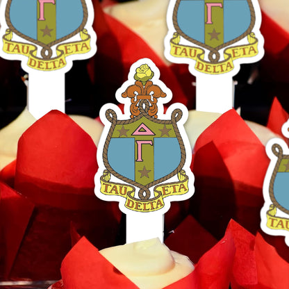 Delta Gamma Cupcake Toppers